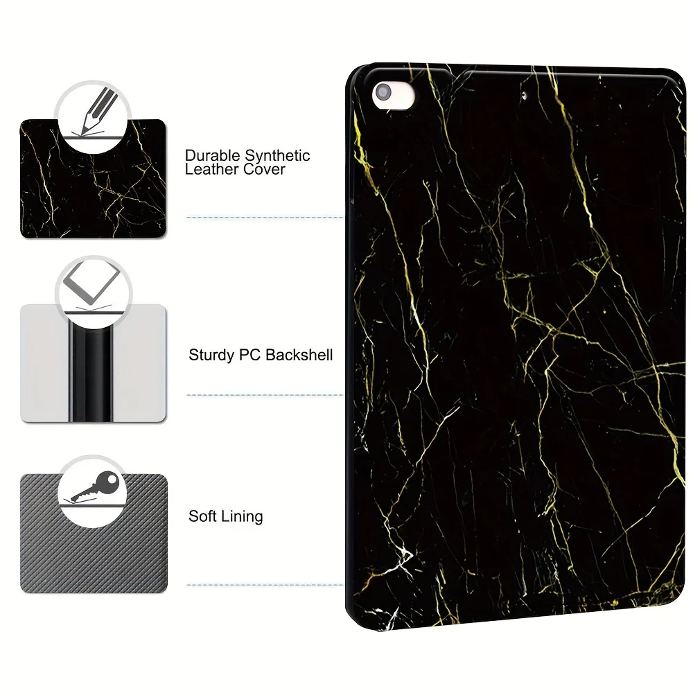 Креативный чехол для планшета с индивидуальным именем для iPad Mini 5/4/3/2/1 - 7,9 дюйма, чехол из искусственной кожи с подставкой, противоскользящий складной защитный чехол