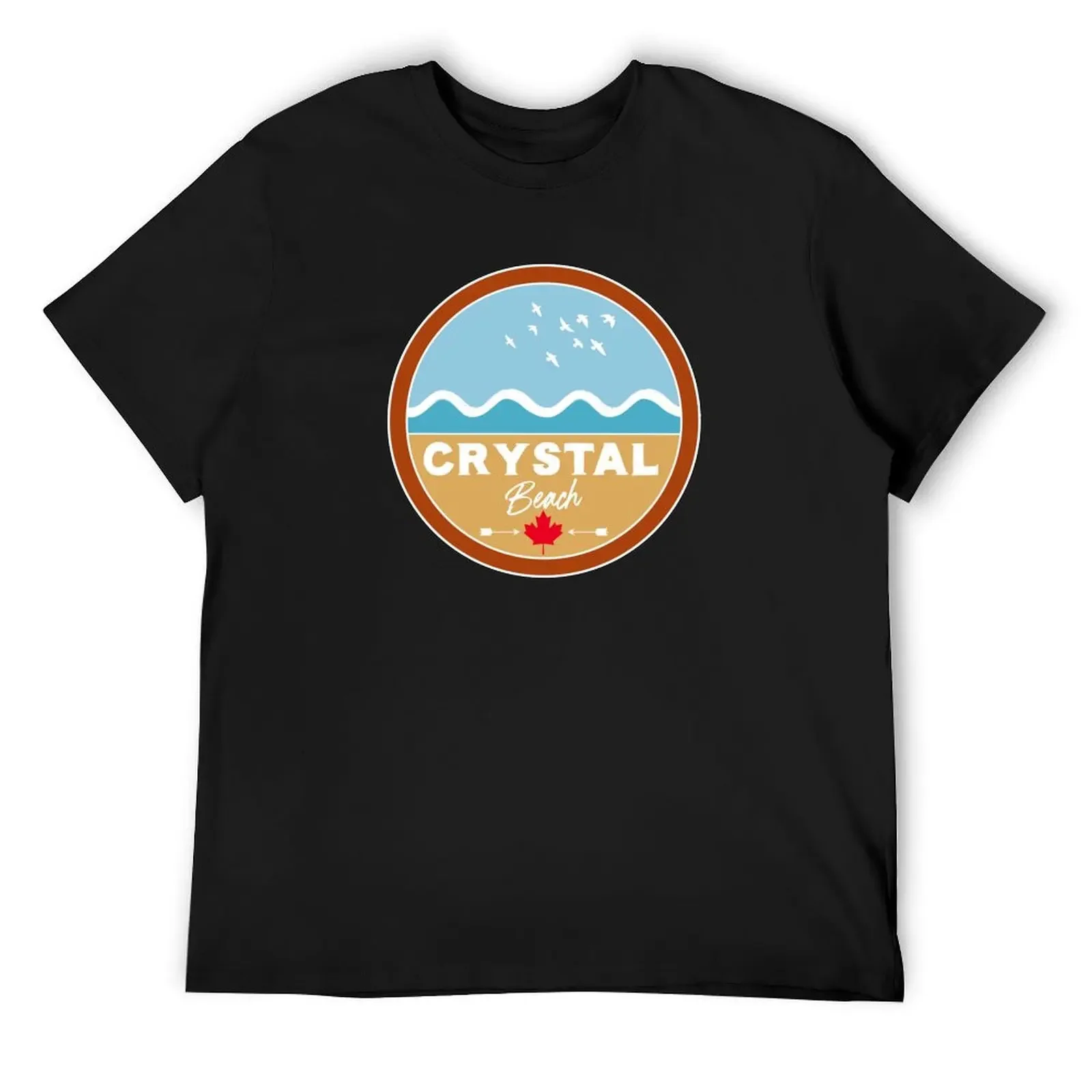 

Crystal Beach Ontario Canada - Retro Lake Beach Wave T-Shirt Short sleeve tee shirts graphic mens tall t shirts