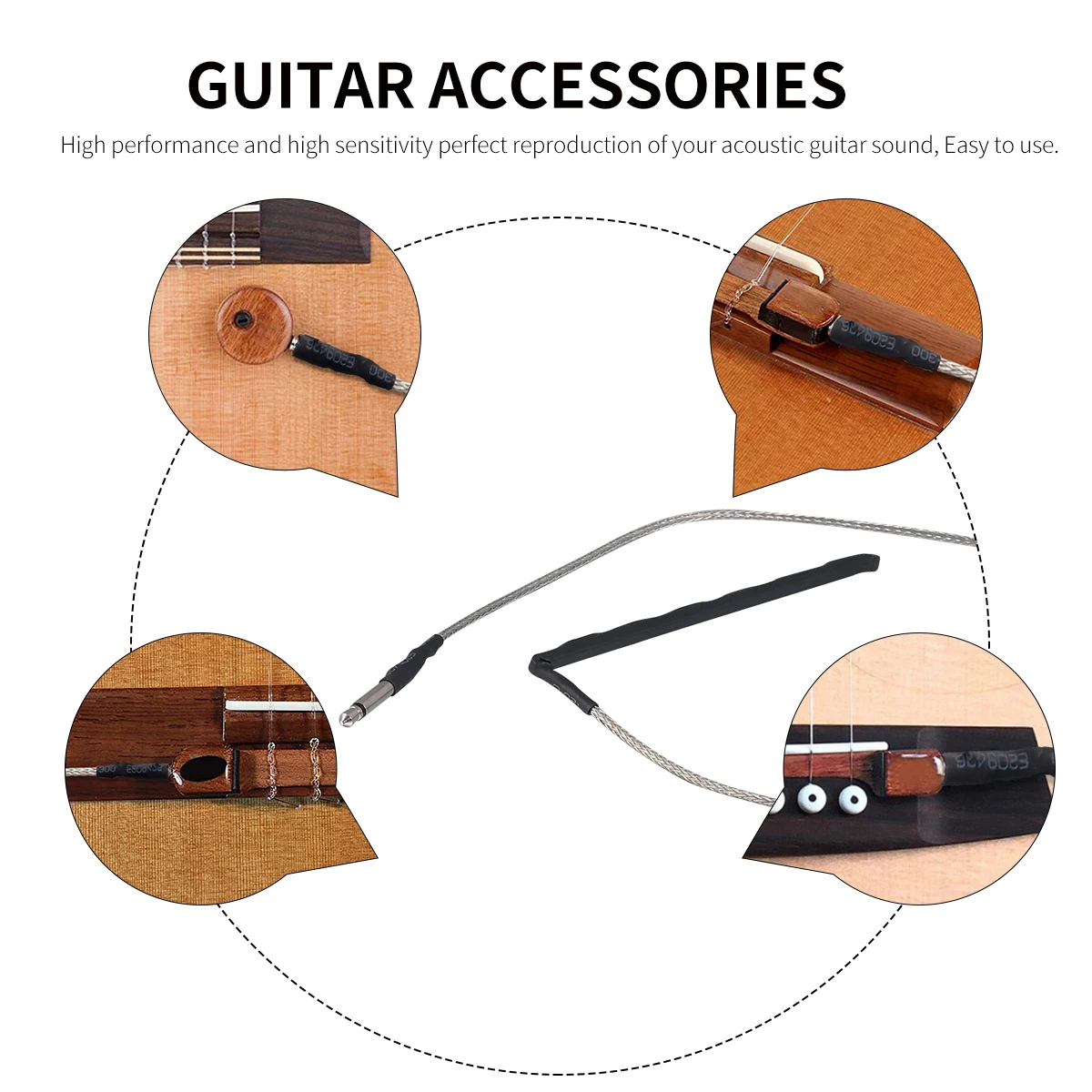 

Guitar Pickups Acoustic Stick Passive Files Bridge Parts Accessories Instrument Piezo Ballad
