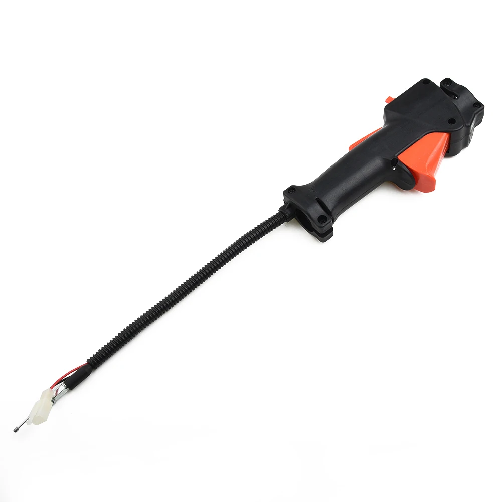 Brush Cutter Throttle Cable Replacement Handle with Trigger On Off Kill Switch for Multi Tool Safe Cutting with 26mm Pipe Fit