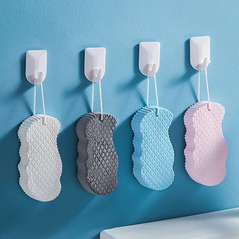 Éponge de bain exfoliante pour livres corporels, dissolvant de peau à fréquence, masseur de livres, brosse de douche, éponge à éplucher magique