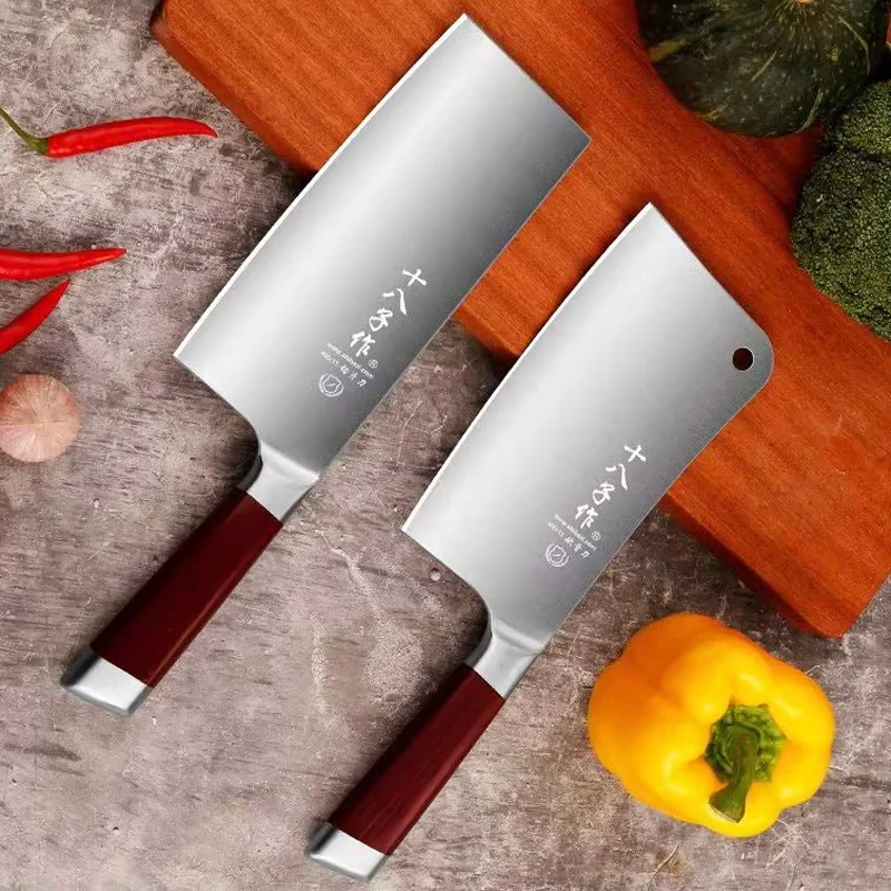 

Shibazi Stainless Steel Chinese Cleaver Kitchen Knife Chef Nikiri Knives Fish Meat Vegetables Cutlery Cooking Slicing Tools