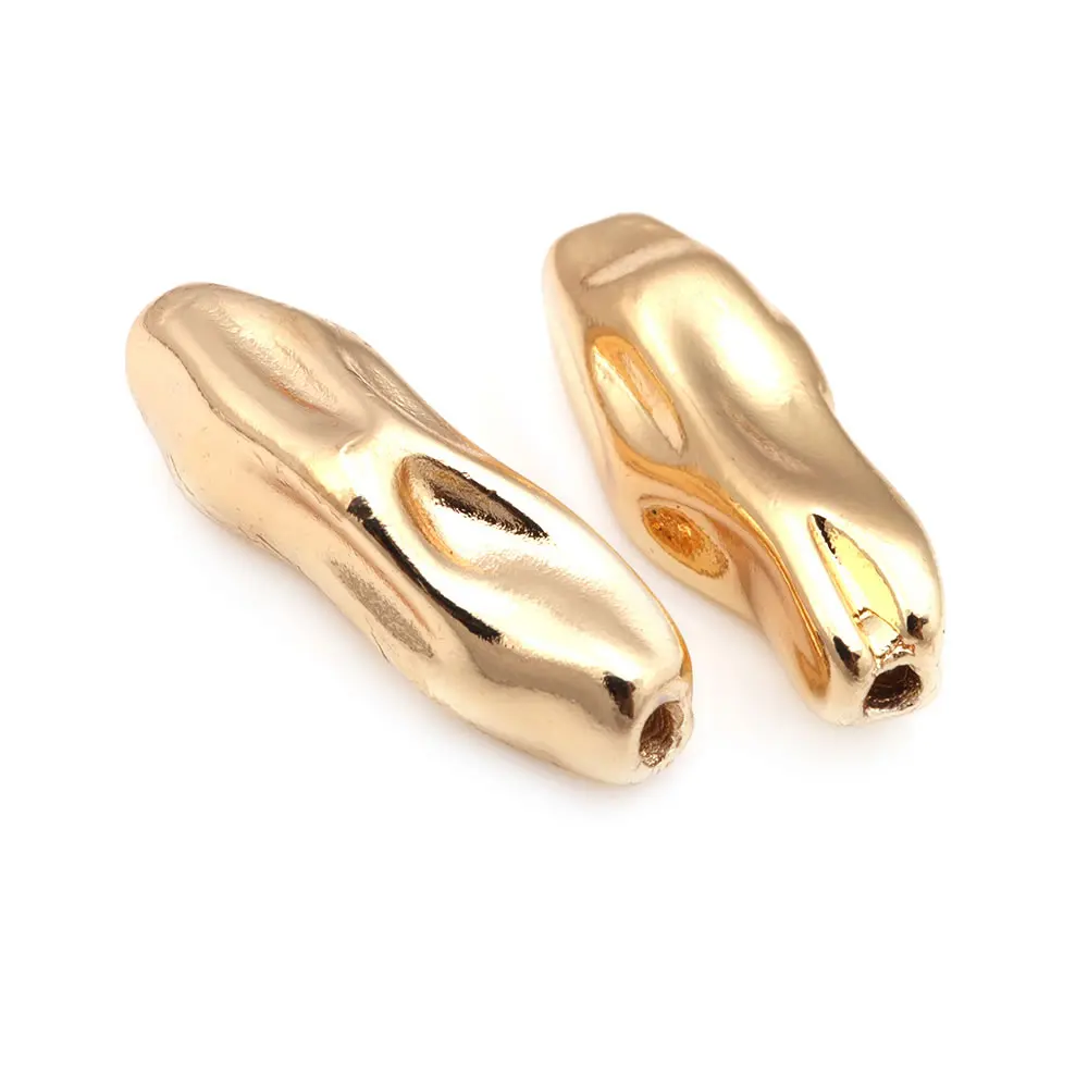 18K Gold Farbe Messing Unregelmäßige Rohr Halsketten Armbänder Spacer Perlen Hohe Qualität Diy Schmuck Machen Zubehör für Frauen – Detail 17