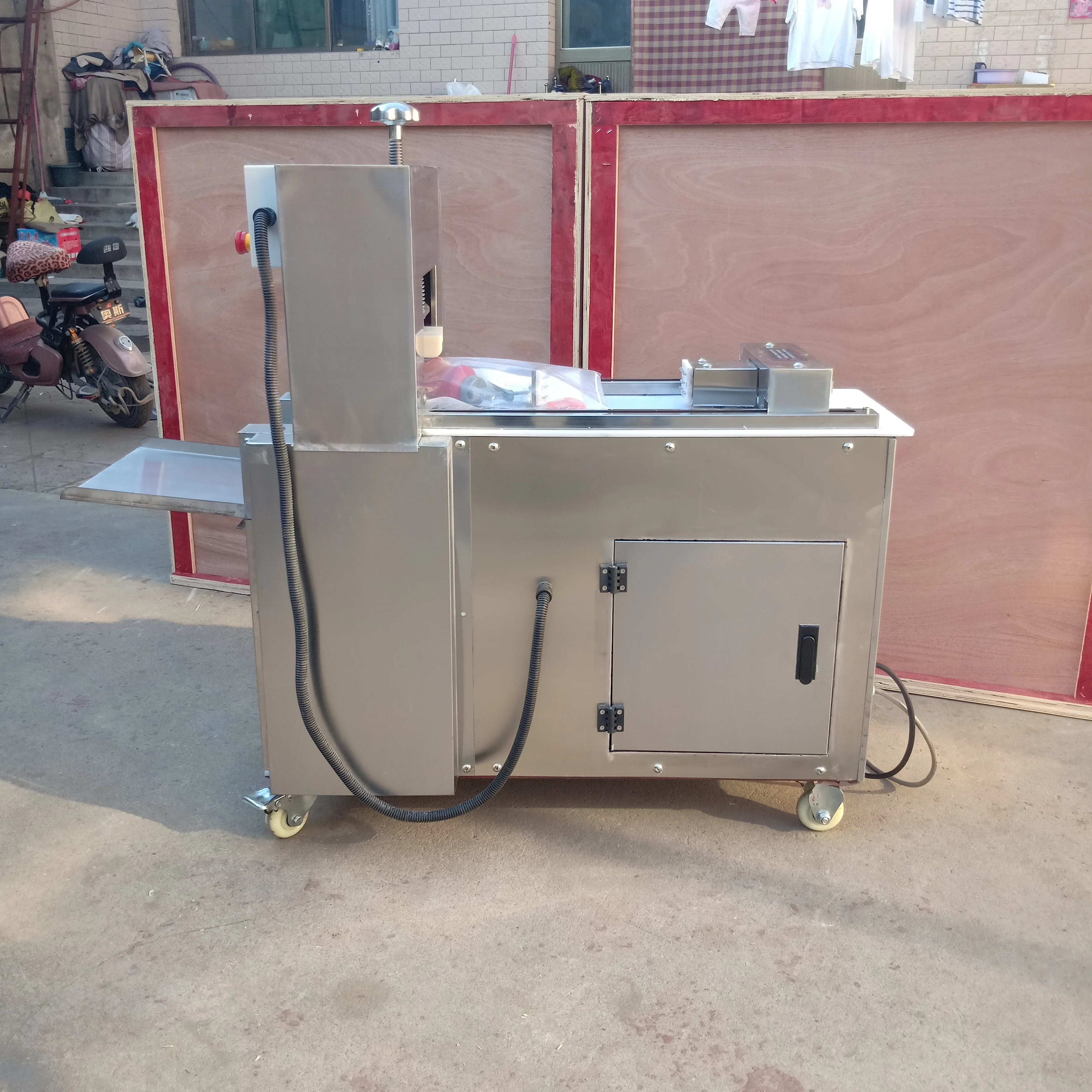 Полностью автоматическая нарезка для резки замороженной курицы, рыбы, говядины, баранины, свинины, мясных рулетов