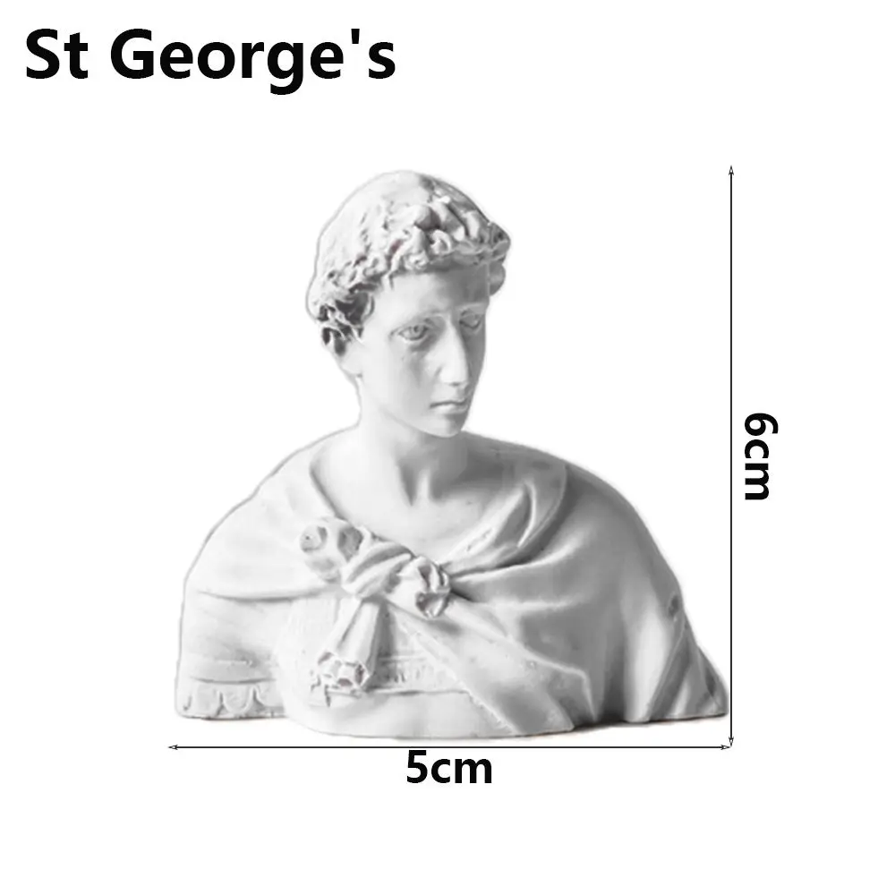Nordic Style Drawing Practice Desktop Ornament Famous Sculpture Gypsum Portraits Plaster Bust Statue Greek Mythology Figurine