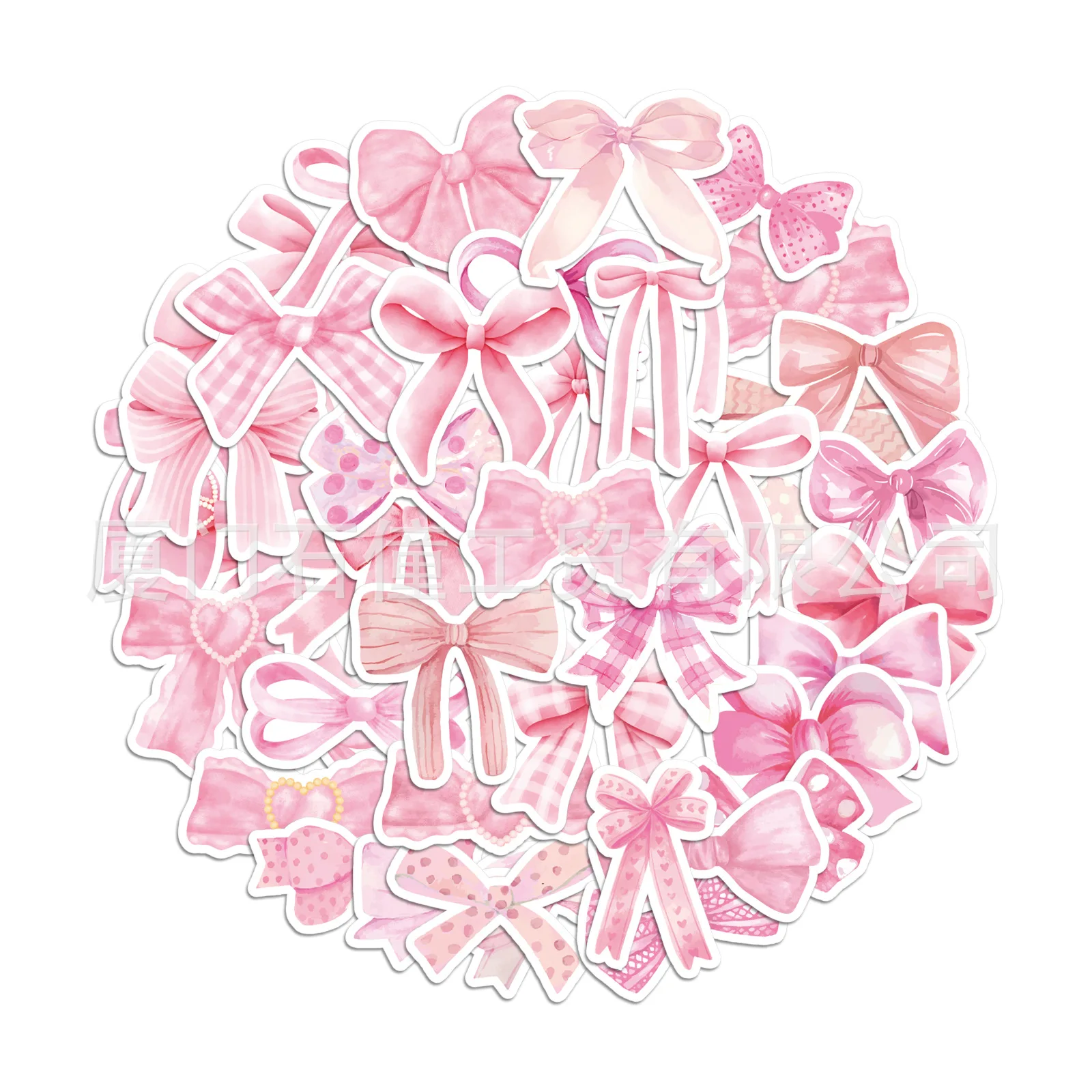 Kokardki do dekoracji ciast Różowa kokardka Happy Birthday Cake Toppers Girls Baby Shower Women Pink Coquette Themed Birthday Party Supplies — zdjęcie 4
