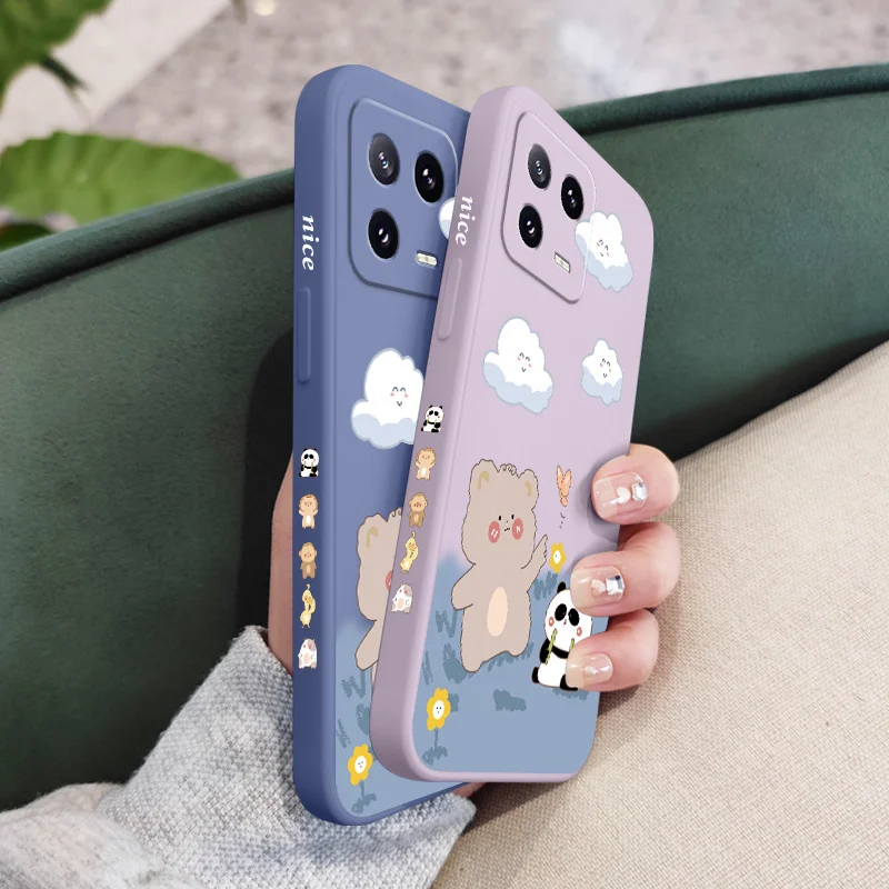 

Warm Clouds Phone Case For Xiaomi 17 15 15T 14 14T 13 13T 12 12X 12T 12S Mi 11 11T 10 10T Pro Max Lite Liquid Silicone Cover