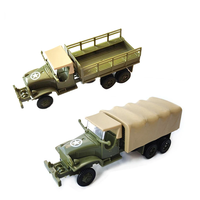 4D Model 1/72 Jimsy Allied Truck CCKW353 Off-road Vehicle Glue Free Assembly Model Toy Car