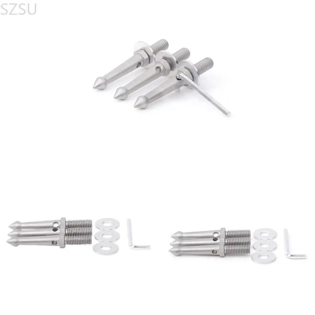 

SZSU Anti Rust Steel Tripods Feet Spikes For Enhances Stability 3/8inch Screw Thread