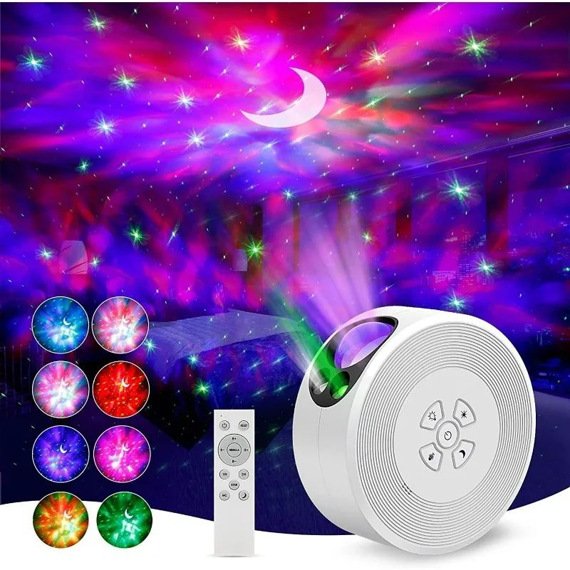 

Starry Sky Projection Light with Remote Control Bluetooth Music Atmosphere Night Light Bedroom Bar Home Cinema Children's Gift