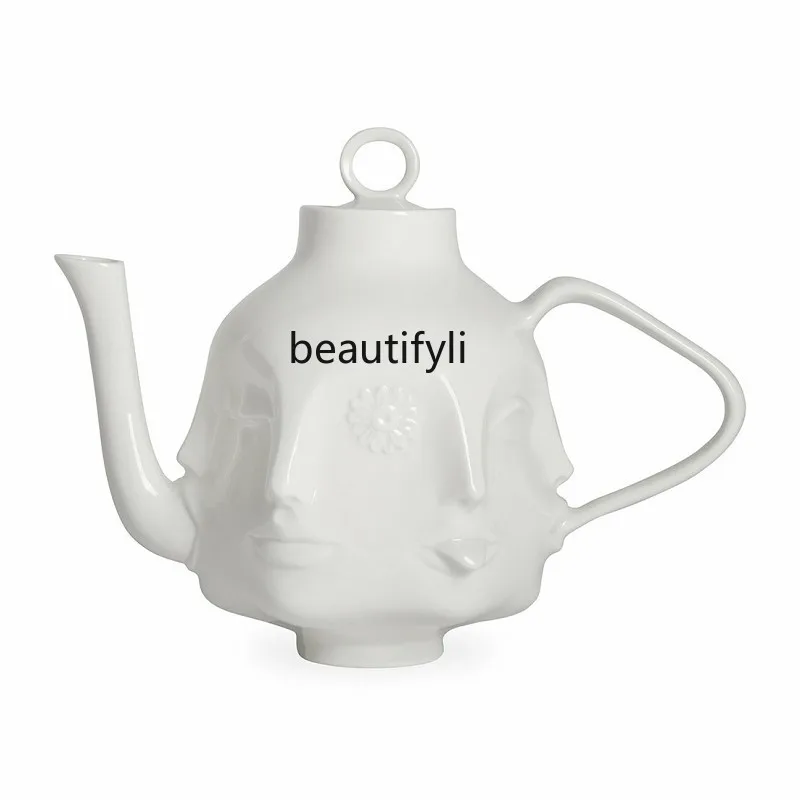 Multi-Sided Face Teapot Qiao Sheng Moved Gift Decoration Home Supplies Decoration