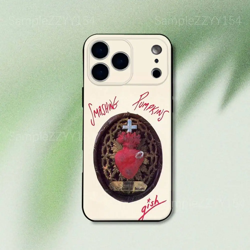 The Smashing Pumpkins Phone Case For iPhone 17,16,15,14,13,12,Pro,Max,Plus,E,SE4,Air,Mini Black Soft Funda