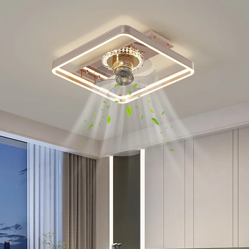 Modern Minimalist Shaking Head Ceiling Fan Lamps Aluminum Parlor Creative Indoor Ceiling Fan Lights Household Bedroom Restaurant