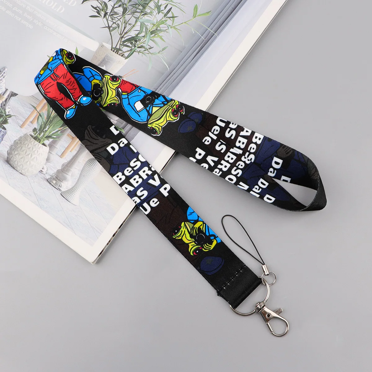 Cool Cowboy Frog Lanyards Neck Strap Flower Dachshund Mobile Phone Rope Credit Card Cover Card Sleeve Fashion Accessories Gifts
