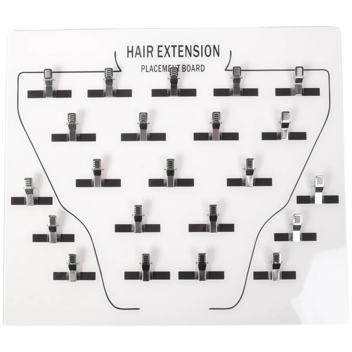 Extension Holder Acrylic Hair Extension Holder Board-Clip in Wig Grafting Plate for Hairpieces Professional Salon Home