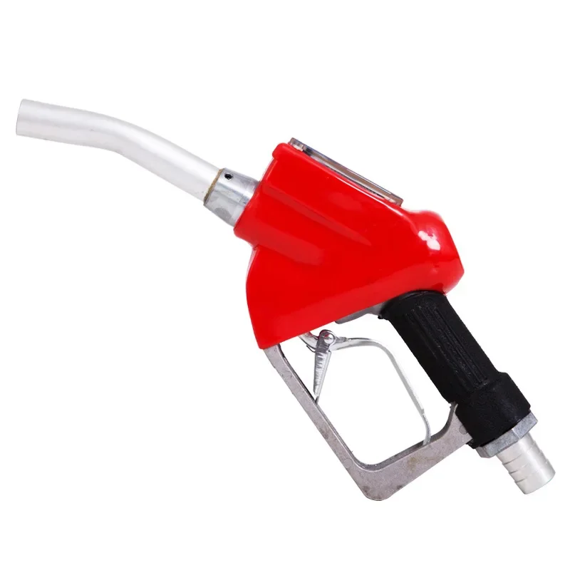 Liquid Crystal Electronic Digital Display Metering Refueling Gun Gasoline Diesel Adjustable Plug Joint All Aluminum Alloy Body