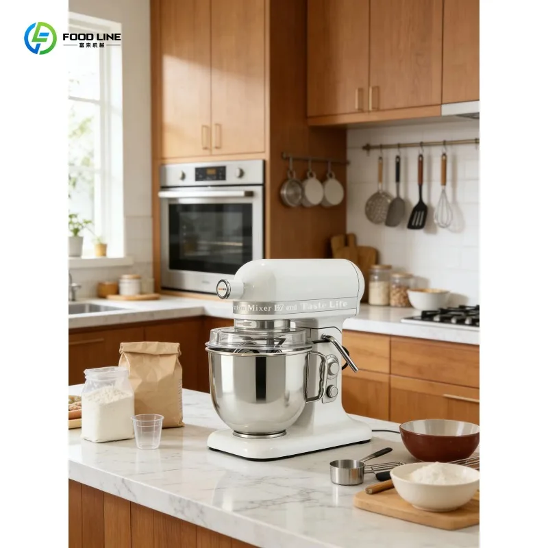 Customized 7L Stainless Steel Spiral Planetary Mixing Machine Built In Timer For Bakery Flour Mill Production