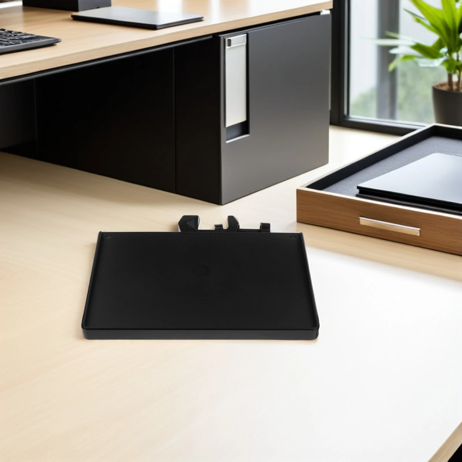 2Pcs Microphone Stand Tray Clip on Holder for Sound Card and Devices Sturdy Mounting Solution for Broadcast Setups