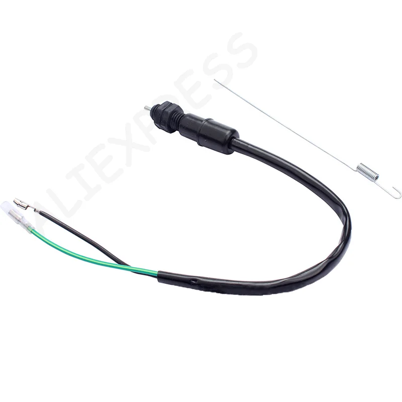 New 1Set Rear Brake Switch Motorcycle Drum Brake Light Rear Brake Switch + Spring Universal For Pit Bike Quad Scooter