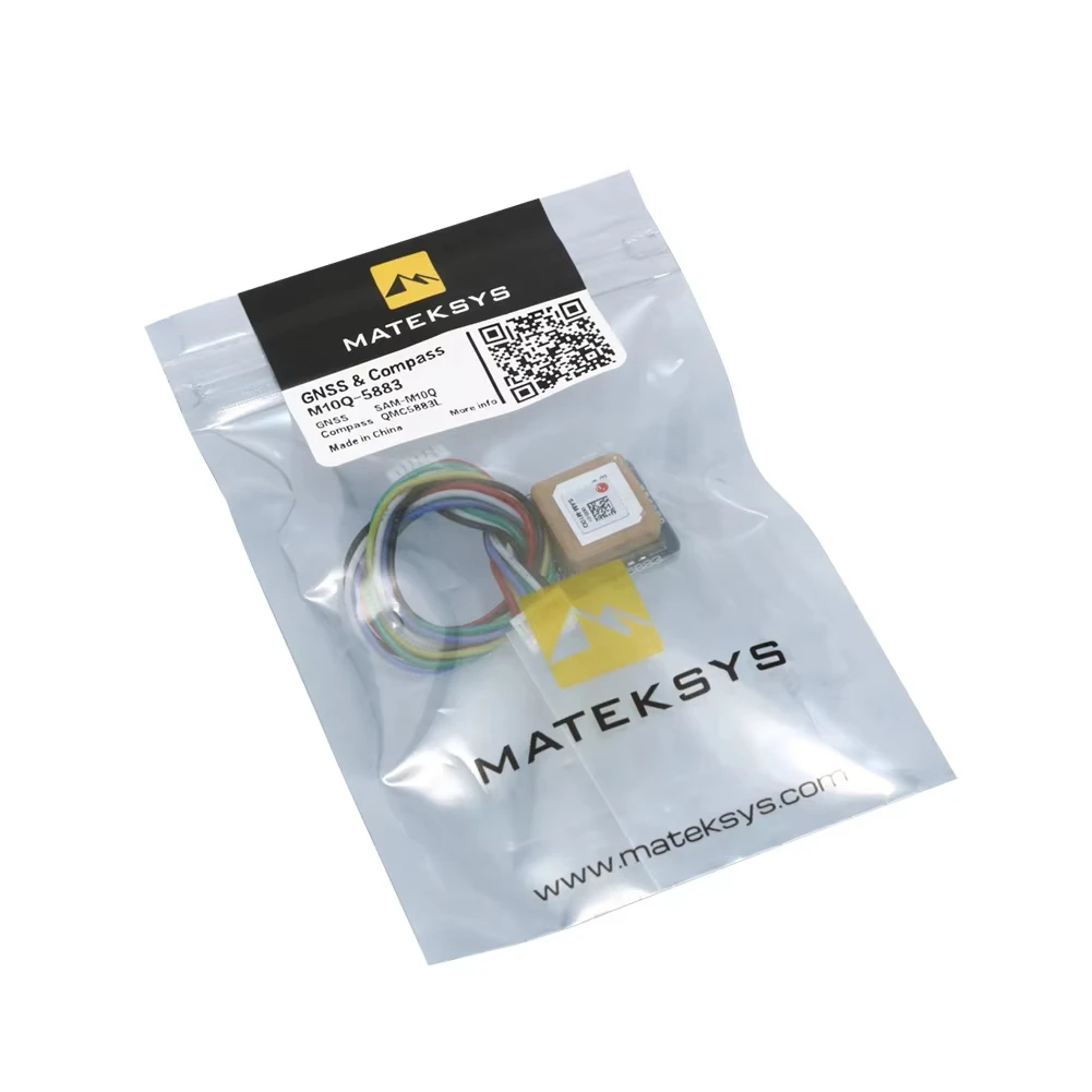 Original Mateksys GNSS M10Q-5883 M10 GPS Magnetic Compass QMC5883L Module Digital AirSpeed 4~9V For RC Airplanes