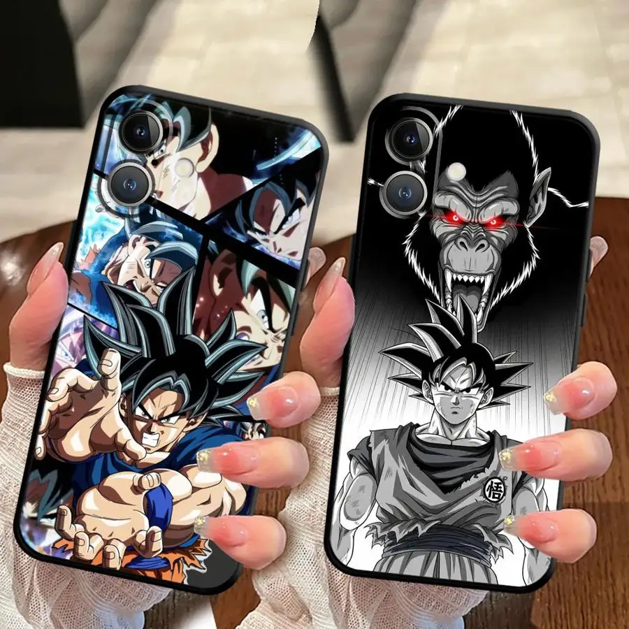 

Черный мягкий чехол для телефона Cool Goku Dragon Ball для iPhone 13 12 11 17 Pro Max 15 16 14 Plus 7 8 17Air XS Max XR