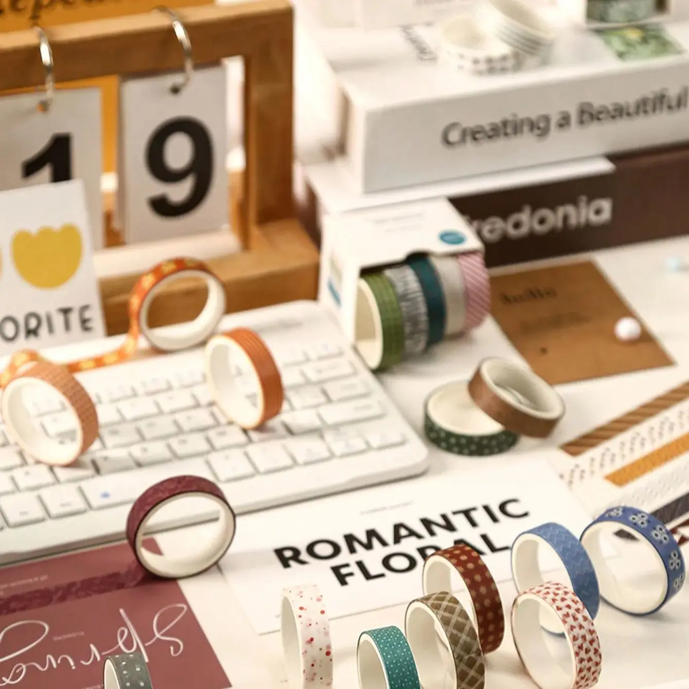 

5 Rolls Washi Tape Set, Minimalist Solid Color Decorative Tape for Journaling,Scrapbooking, DIY Crafts, Planner Accessories,Gift