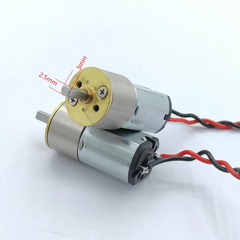 DC 3V-12V High Torque Gear Motor 195RPM CW CCW All Metal Gear Reducer 030 Electric Engine