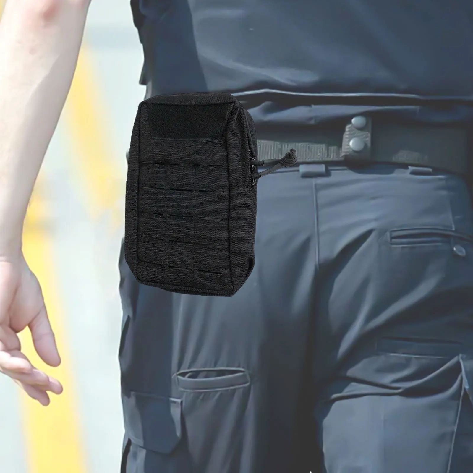 

Waist Pack For Camping Tools Phone Holder Pouch Molle Utility Pouch Compact Outdoor Bag Dual Buckle Attachment