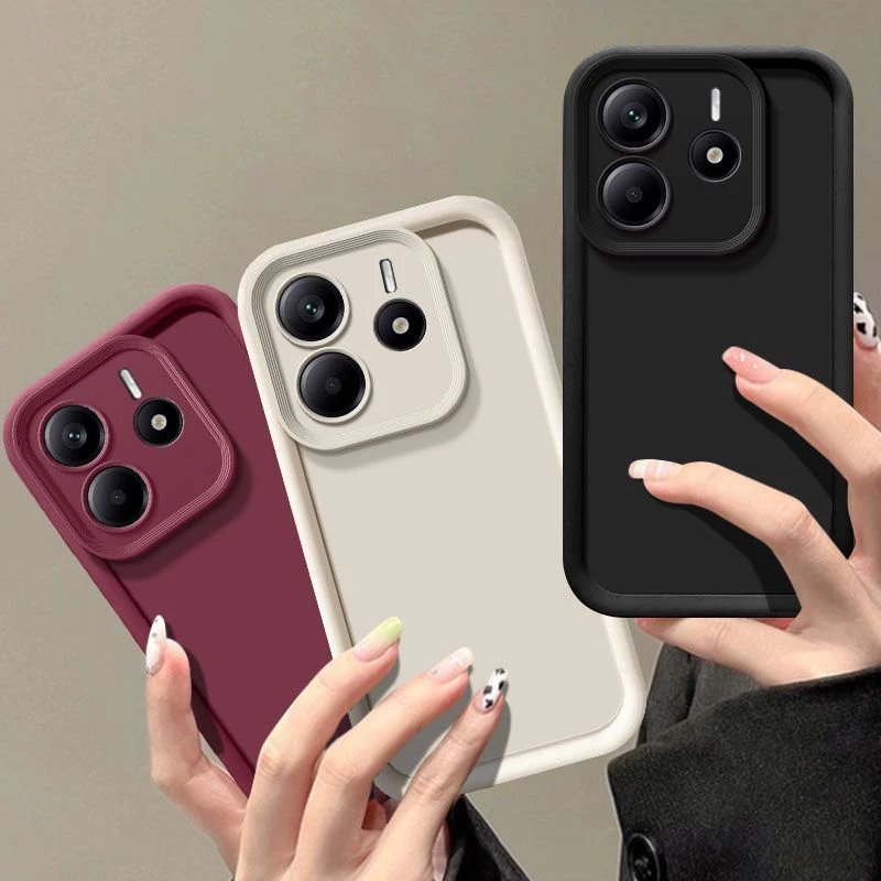 Für Xiaomi Redmi Note 14 Hülle Xiaomi Redmi Note 14 5G Komplettpaket Matte stoßfeste weiche Schutzhülle auf der Rückseite
