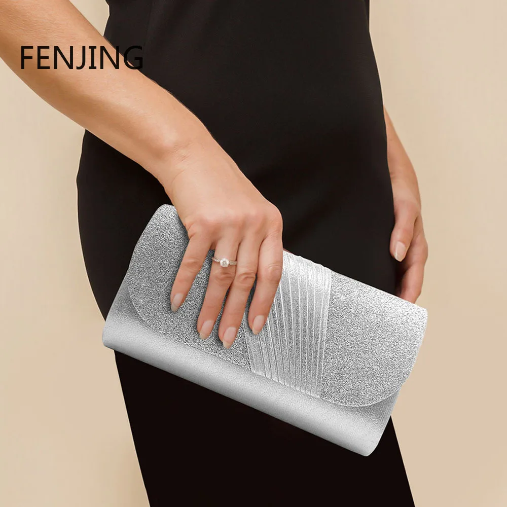 

Вечерние клатчи, женские модные сумки, сумки на плечо с цепочкой, сумки-конверты с блестками, роскошный свадебный клатч, кошелек