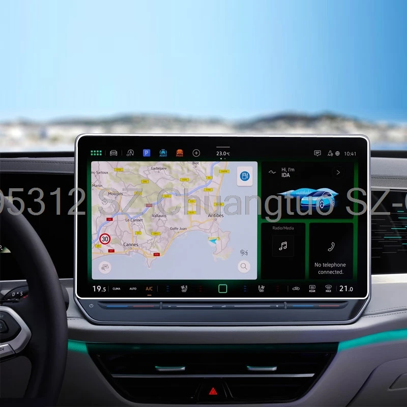 

Для VW Volkswagen Passat B9 2024 2025 закаленное стекло Защитное автомобильное радио GPS-навигация дисплей экран аксессуары против царапин