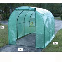 Tunnel Type Green Plant Greenhouse Greenhouse Protection Shed Gardening Rain Proof Greenhouse Garden Balcony 3X2X2m