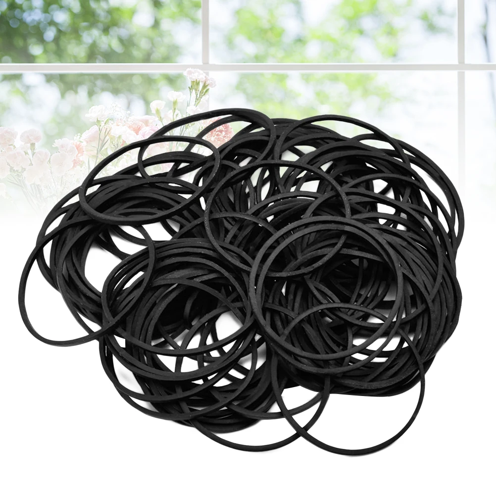 

100 Pcs Tattoo Machine Rubber Band Elastic Elasticity Supplies Accessories Black