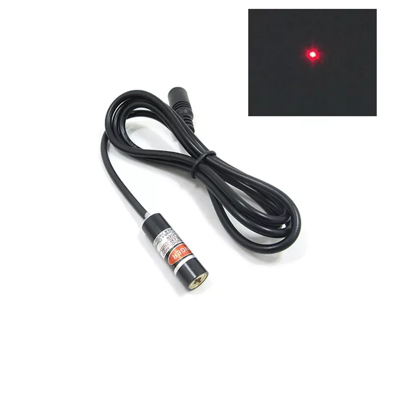 Modulo laser con messa a fuoco regolabile per macchina per marcatura laser rossa a punto 650nm 5mw φ10 * 30mm