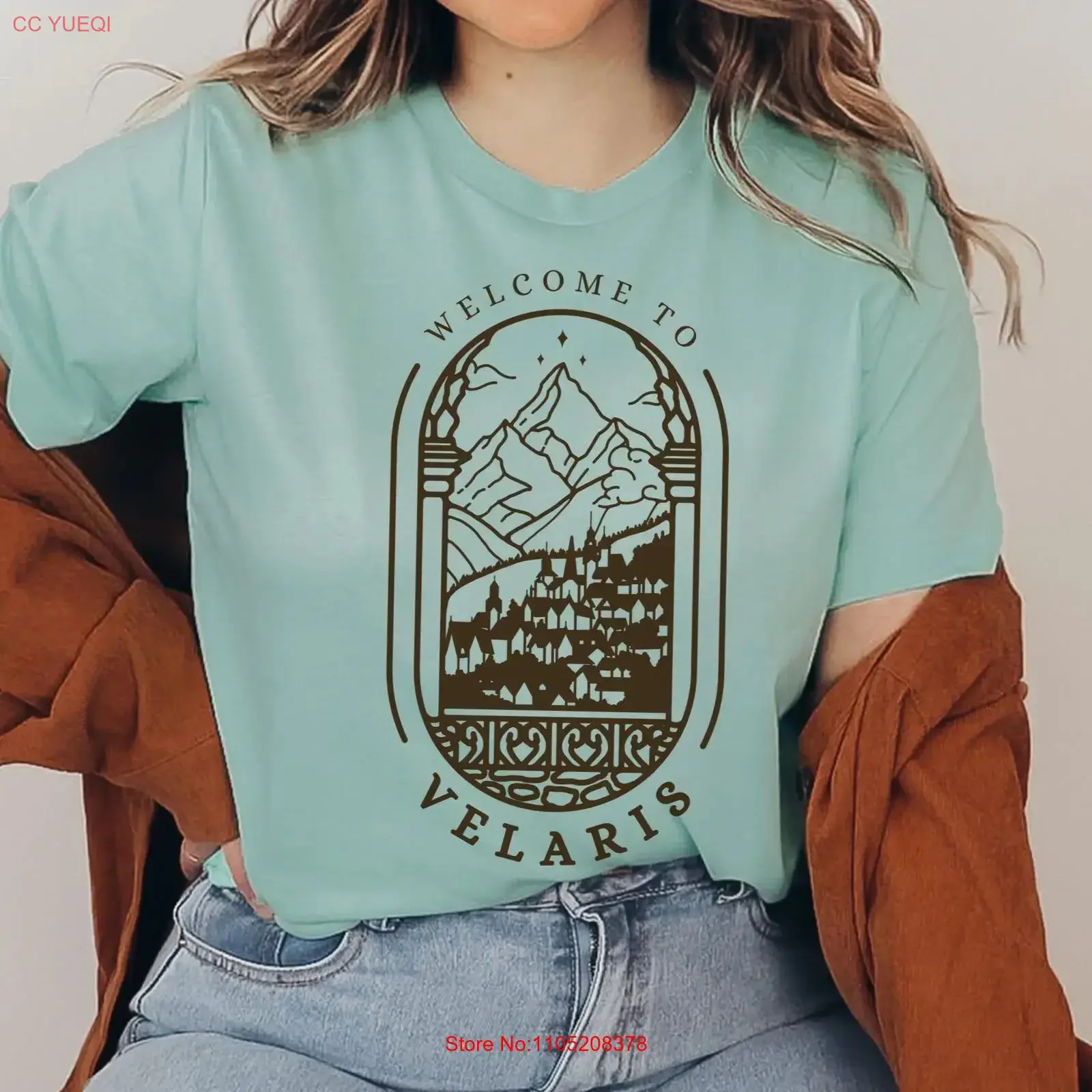 Velaris T Shirt ACOTAR Night Court City of Starlight Romance Book Lover  vintage Washed Soft streetwear Unisex