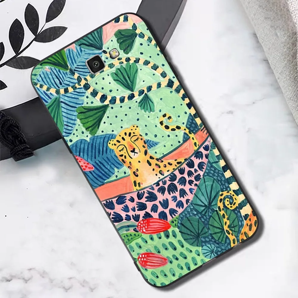 Cute Cartoon Anime Sloth Leopard Phone Case For Samsung J 7 Plus 7core J7 Neo J6 Plus Prime J6 J4 J5 Mobile Cover