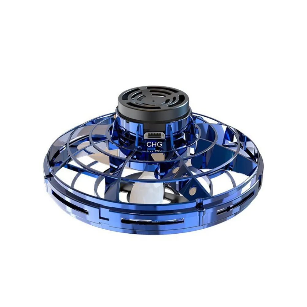 NIEUWE LED Flying UFO Spinner Vingertop, Upgrade Flight Helicopter Gyro Flyorb Hover Ball, Mini Drone Aircraft Toy, Kerstcadeau - afbeelding 2