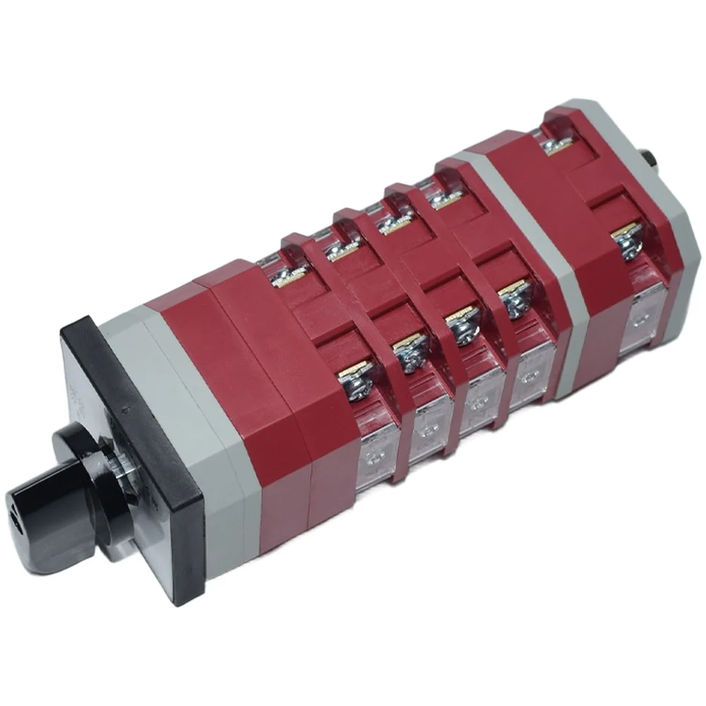 LW12-16 Red Transfer Switch 440V IP30 Screw Terminal Changeover Selector For Industrial Automation Control Electrical Equipment