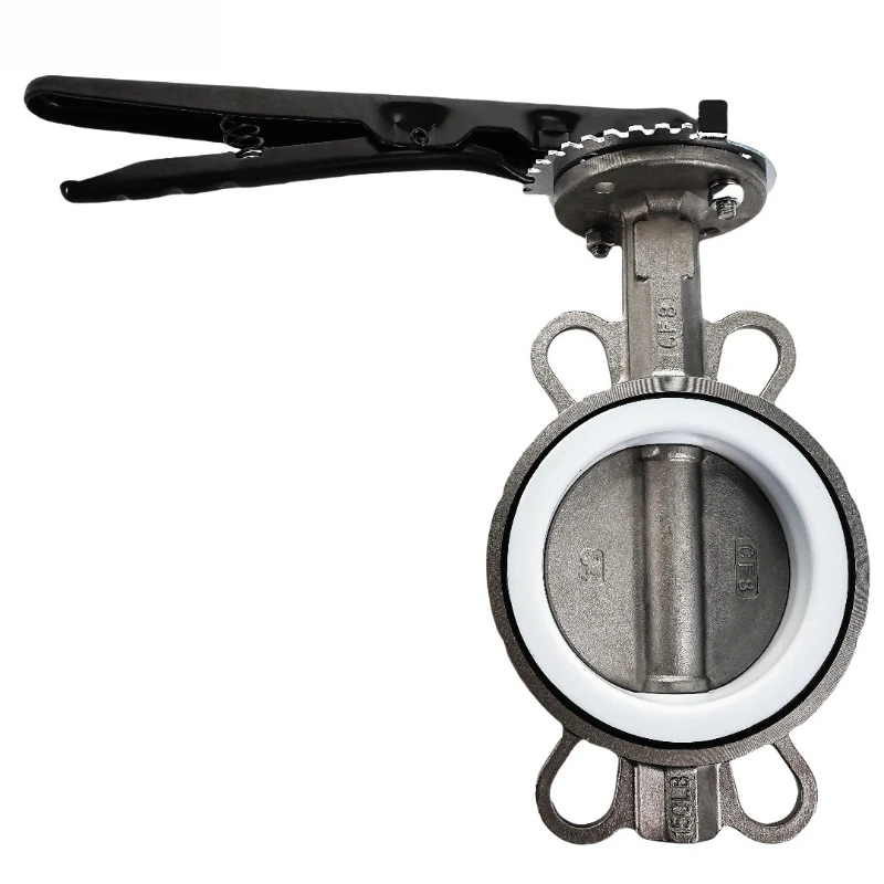 

Stainless Steel Butterfly Valve 304 Pair Clamp Handle Butterfly Valve D71X/F-10P Manual Vinyl