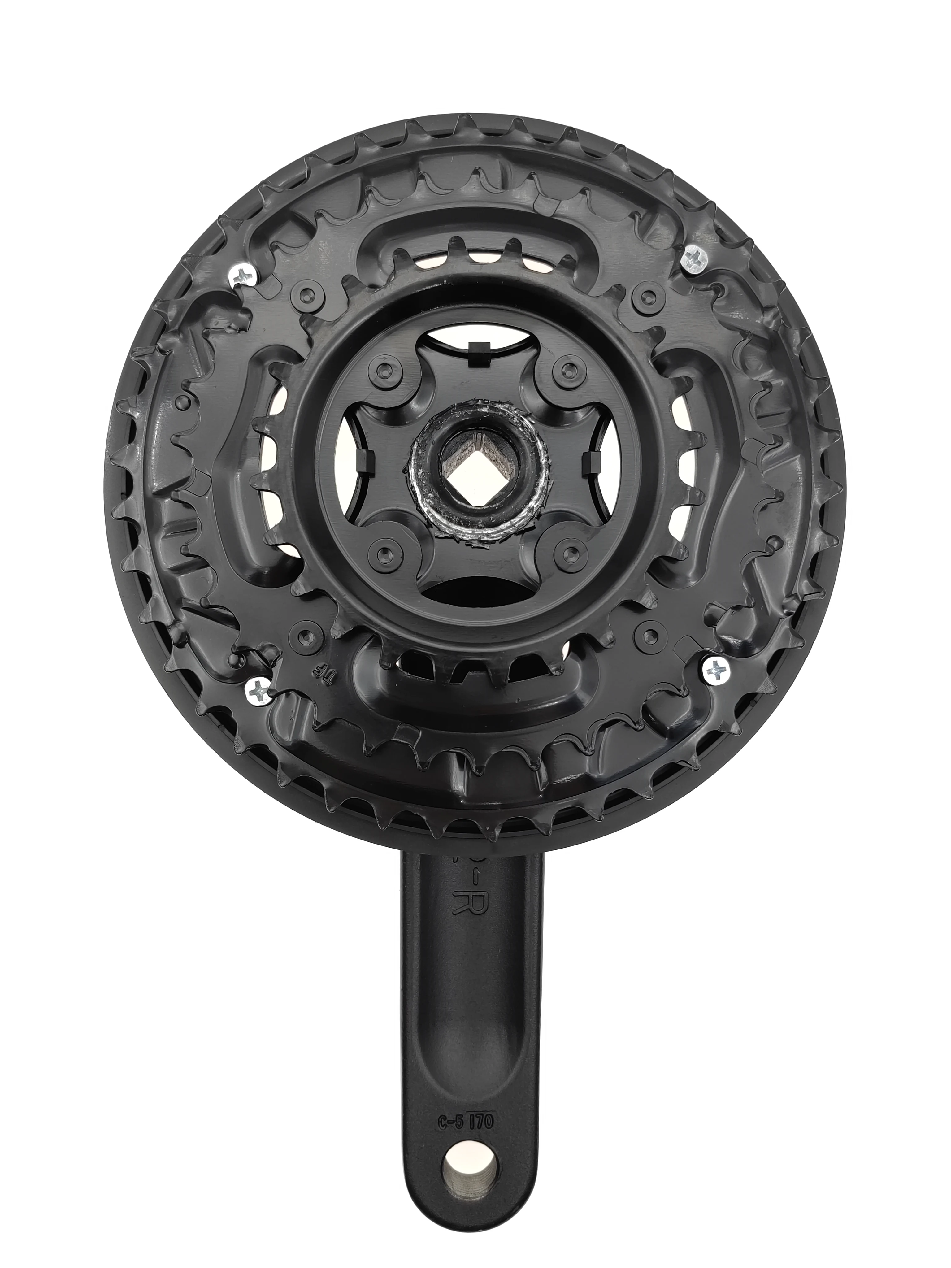 MTB Crankset 7/8/9 Speed 24-34-42T 170mm Bicycle Crank Set crank diamond hole Sprocket wheel Chainwheel aluminum alloy Bike Part