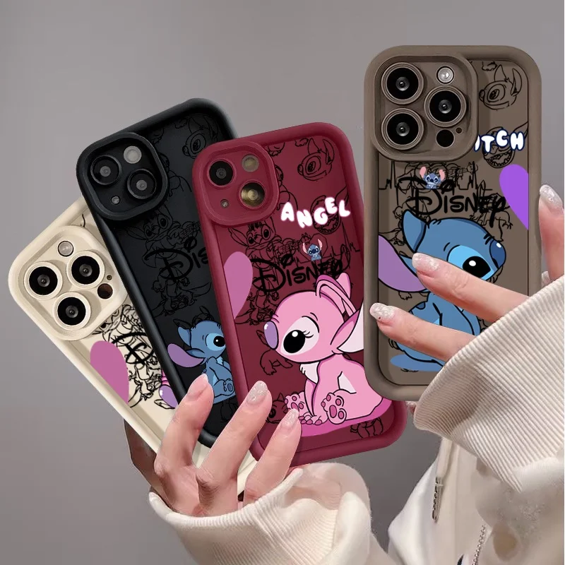 Funda de silicona de Ángel de punto de dibujos animados para Infinix Note 50 40 30 Pro Plus 50S 50i Smart 10 Plus 9 8 7 5 HOT 50 40 30 30i 40i