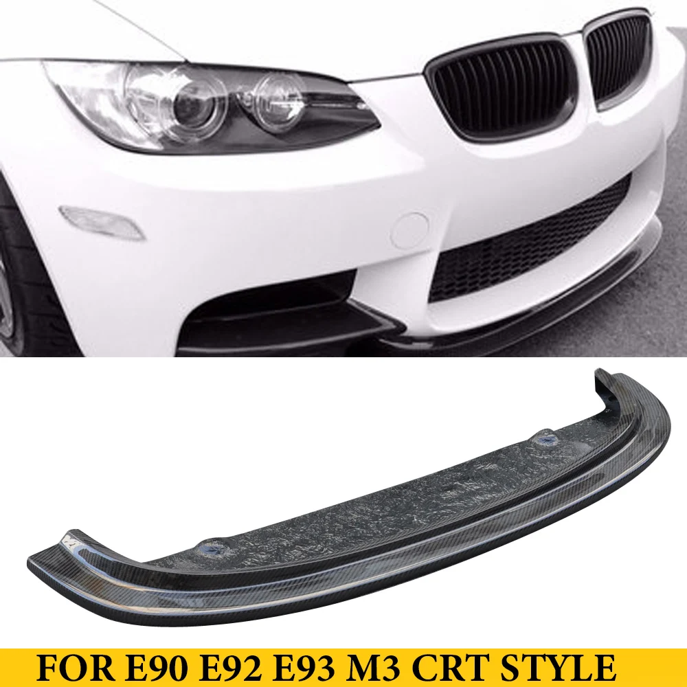 For BMW 3 Series E90 E92 E93 M3 2008-2013 Carbon Fiber Front Bumper Lip Lower Spoiler Car Styling