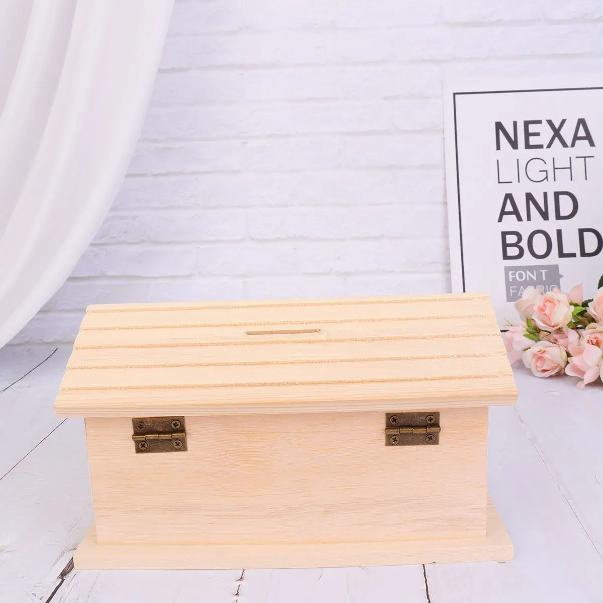 

Деревянная копилка-домик для детей, 1 шт., для поделок своими руками, развивающая игрушка для накопления денег, креативная деревянная копилка