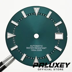 NH35 29mm Watch Dial Green Luminous For NH35A 4R35 Movement Replacement Parts Watch Face Fit 3 O'clock 3.8 O'clock Case Crown