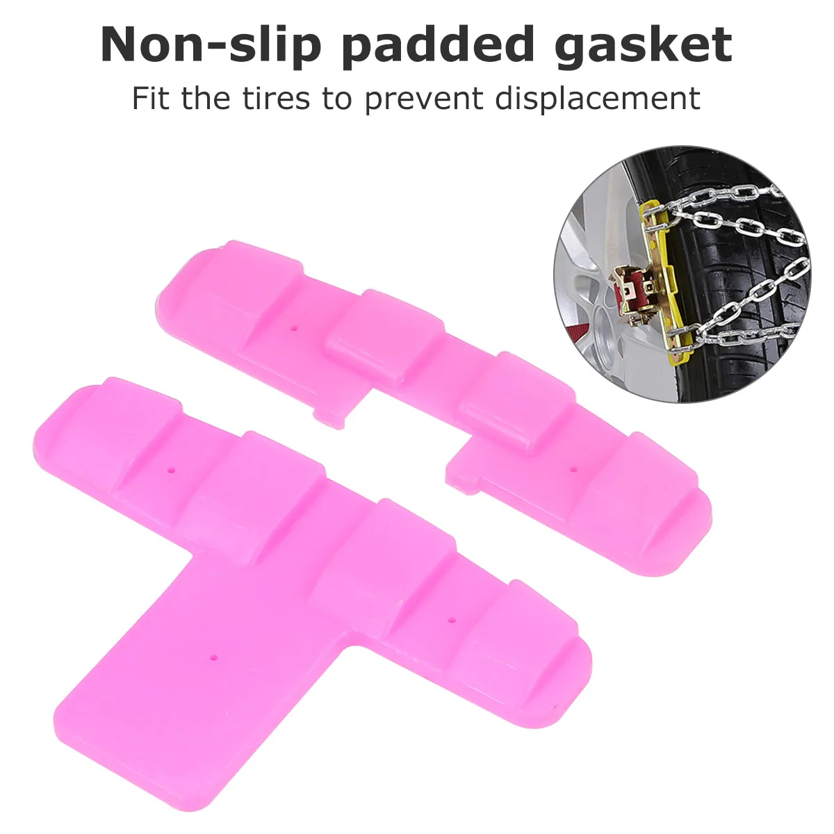 

1pc Snow Chains Universal Tire Climbing Steel Easy Install Wear Resistant Car Winter Strap Ice Non Slip