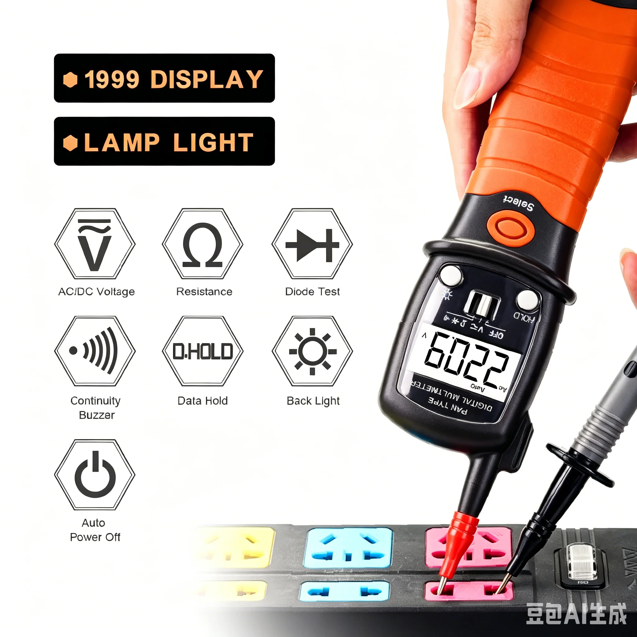 

Pen Type Digital Multimeter Auto Range Home Appliance Car Circuit Electronics Repair Tester AC/DC Volt Resistance Continuity