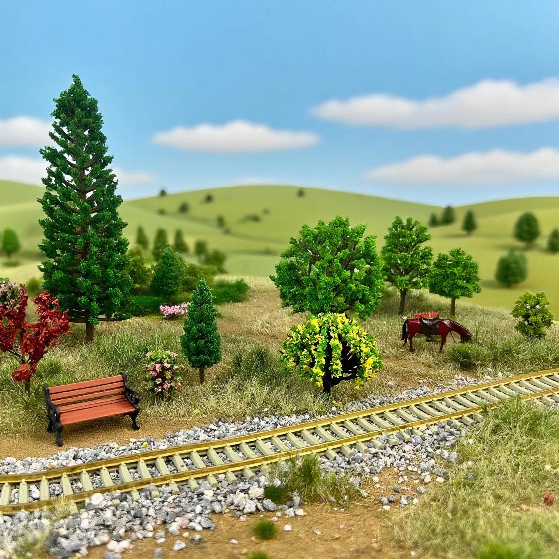 100 g Landschaftssteine, 0,5–6 mm, Mini-Steine, Bausätze, DIY-Zubehör für Modelleisenbahnszenen, handgefertigte Sandtisch-Diorama-Accessoires – Detail 8