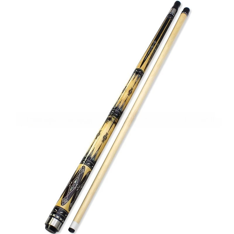 

Кий из кленового дерева с колесиком из нержавеющей стали, двойной, с большой головкой 13 мм, американский, для игры в девятку.