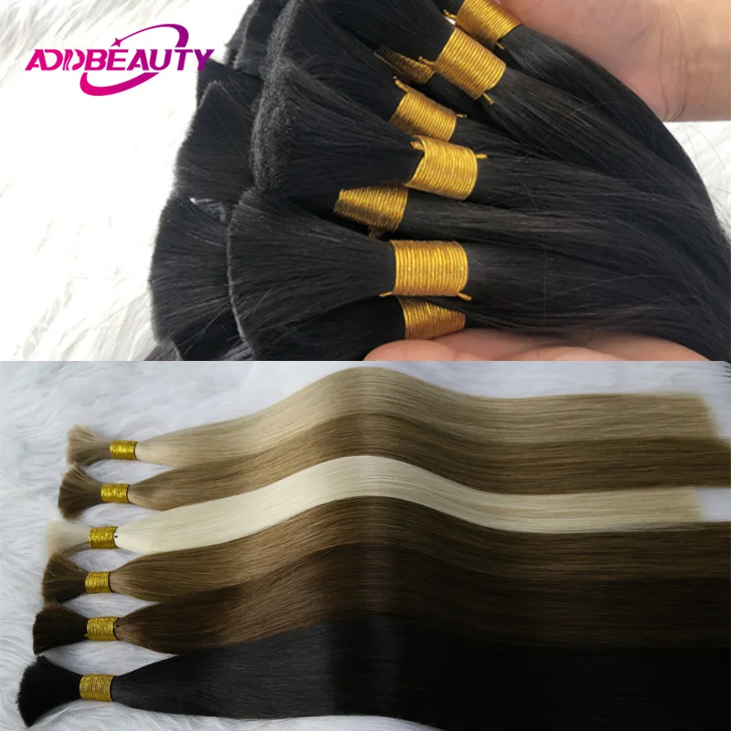 

Bulk Hair Human Braiding Hair Straight Bulk Human Hair for Women Human Hair Extension 100% Unproccessed Virgin Hair Bulk Natural