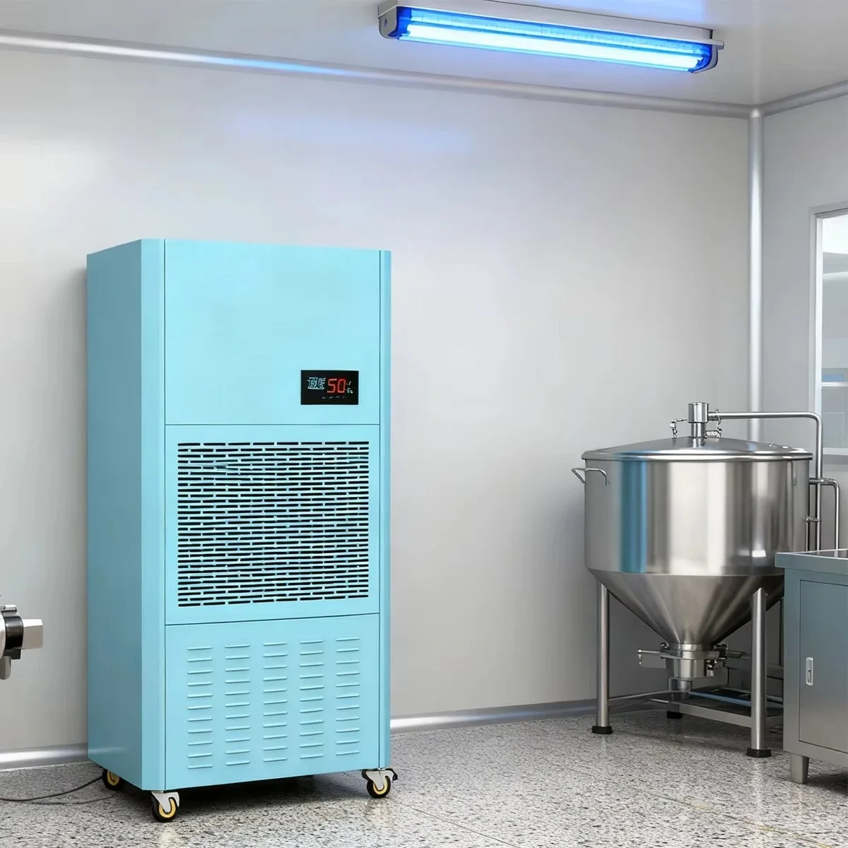Lingde Industrial Desiccant Dehumidifier 298L/D with CE for Basement Marine Factory Warehouse 380V
